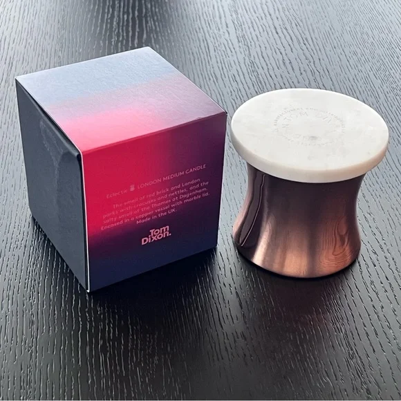 Tom Dixon London Medium Candle - Rose Gold - Picture 3 of 6